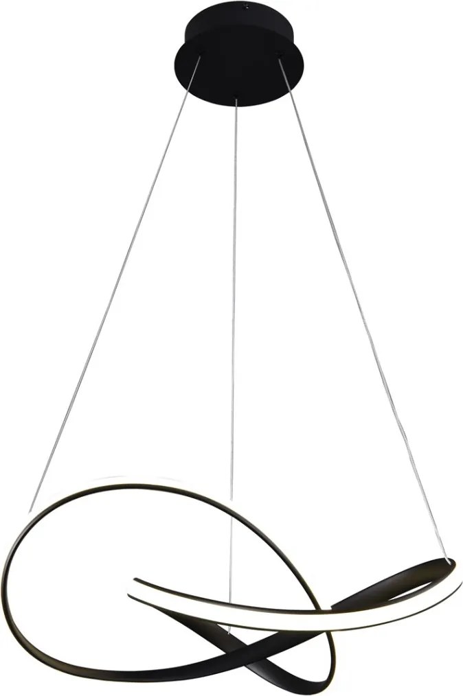 MILAGRO ML6771 CAPPIO Modern Led Függesztett Lámpa Fekete LED IP20