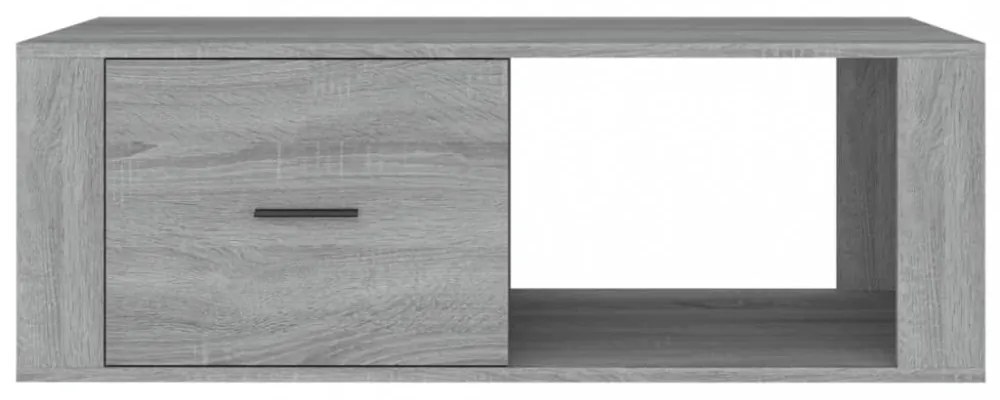 szürke sonoma szerelt fa dohányzóasztal 100x50,5x35 cm