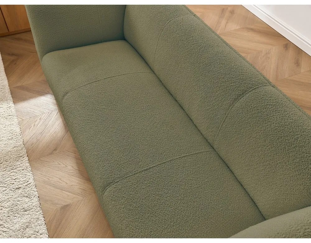 Zöld buklé kanapé 242 cm Giorgia – Bobochic Paris
