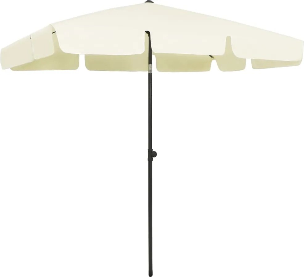 vidaXL homoksárga strandnapernyő 200 x 125 cm