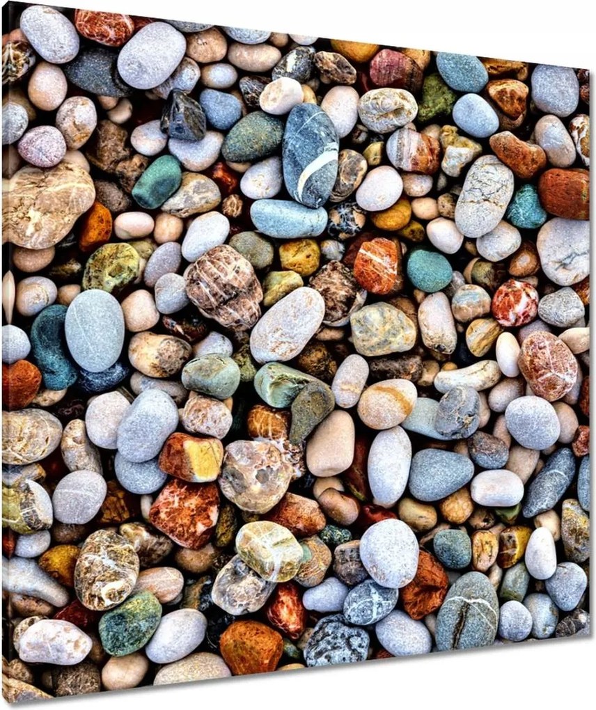 Vászonkép 80x80 Színes kövek