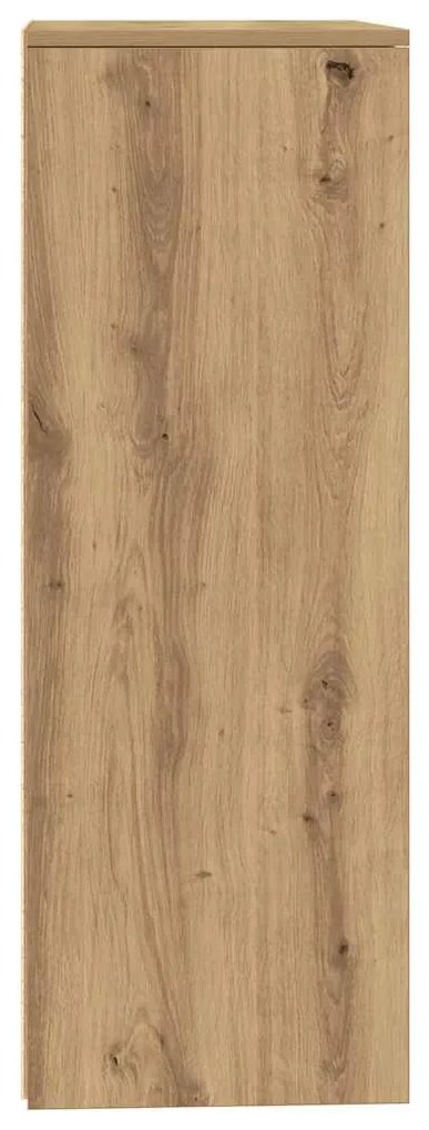 tálalószekrény 6 fiókkal Kézműves tölgy 50x34x96 cm műszaki fa