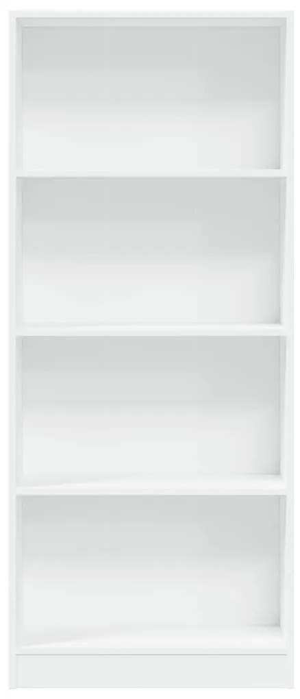 fehér szerelt fa könyvespolc 60 x 24 x 143 cm