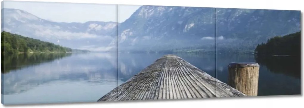 Vászonkép 60x20 Horgászhíd