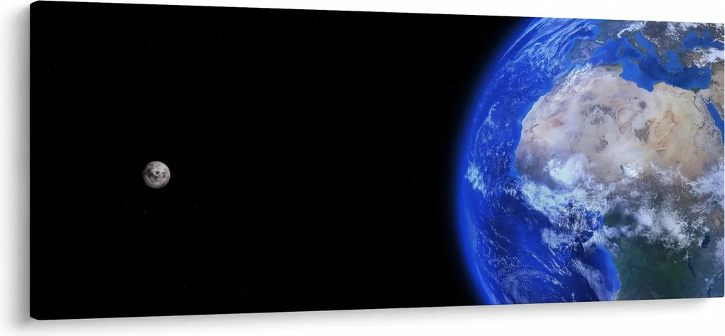 A Hold és a Föld képe (120x50 cm)
