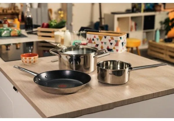 Tefal COOK EAT mély serpenyő fedővel, 24 cm pr.