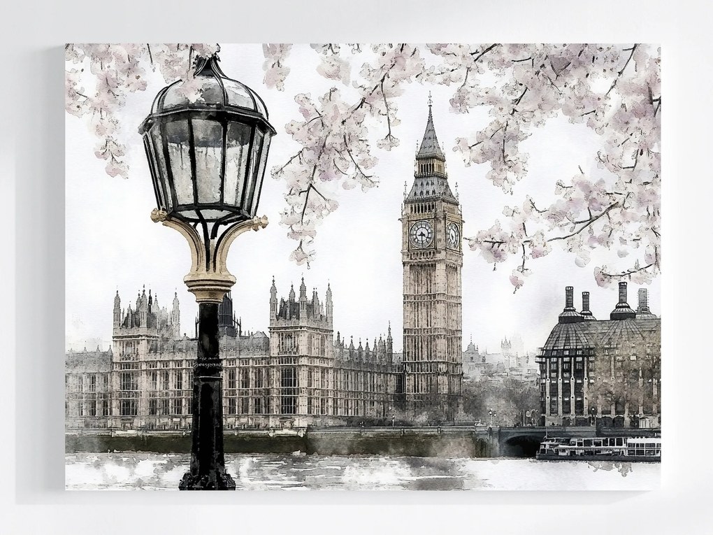 Canvas Város Anglia London Big Ben Westminster 100x75
