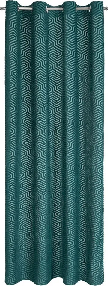 Függöny huzat Inga 140x250 türkizkék