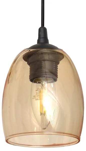 Csillár zsinóron BRILLANT 3xE27/15W/230V bézs/átlátszó/szürke