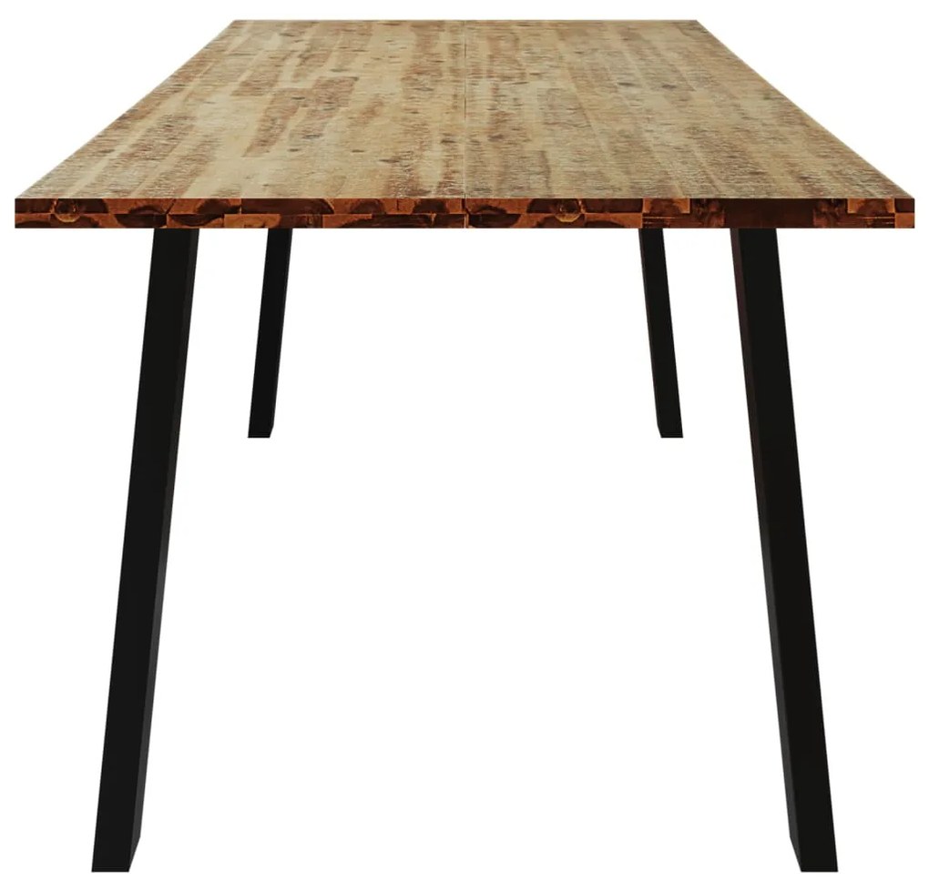 tömör akácfa étkezőasztal 200x90x75 cm