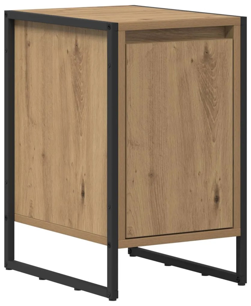 vidaXL Éjjeli asztal 2 pcs Művészi tölgy 39,5 x 30 x 50 cm Faanyag