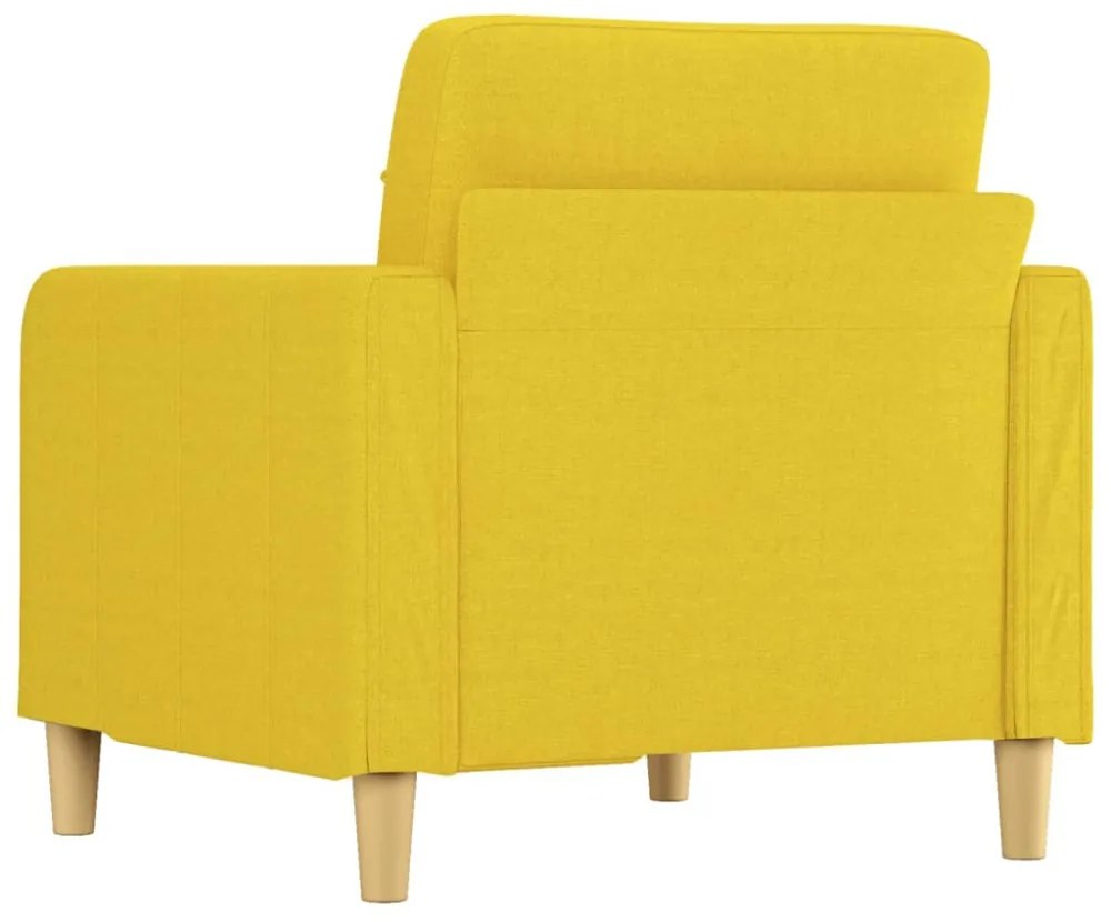 világossárga szövet kanapéfotel 60 cm