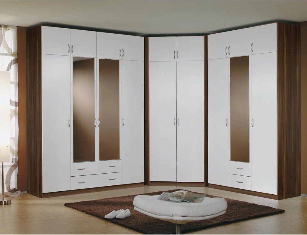 Szekrény ESO 4 ajtós 61540 dió/fehér -
dió / fehér
dió
,
Laminált és mások
,
190
x
53
x
180
cm