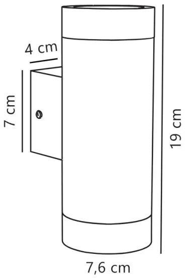 Nordlux - Kültéri fali lámpa TIN 2xGU10/35W/230V IP54