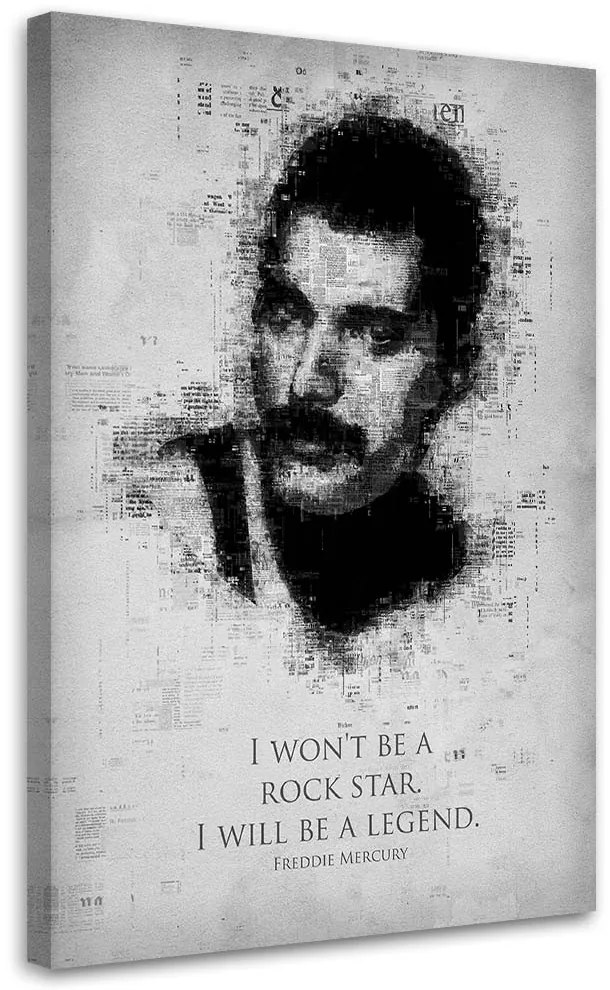 Gario Vászonkép Freddie Mercury - Gab Fernando Méret: 40 x 60 cm