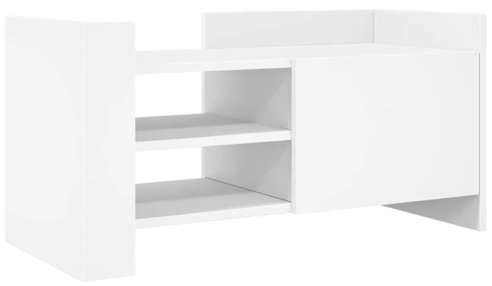 fehér szerelt fa TV-szekrény 80 x 35 x 40 cm