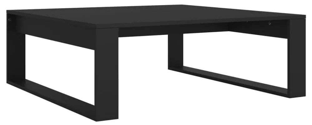 fekete szerelt fa dohányzóasztal 100 x 100 x 35 cm