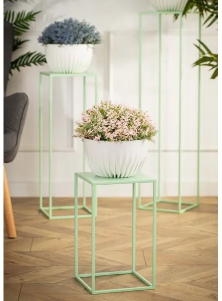Virágállvány 40x24 cm világoszöld