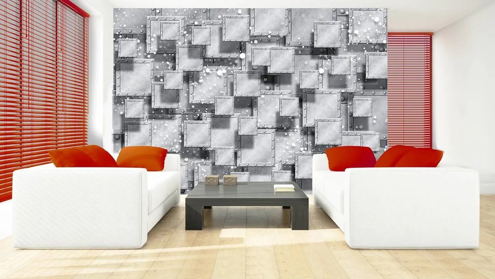 Fotótapéta - Szürke absztrakció (152,5x104 cm)