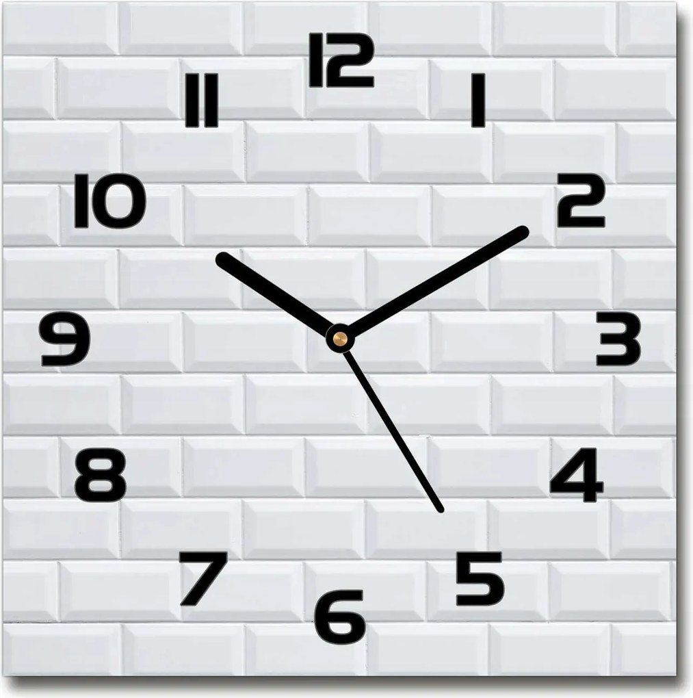 Négyzet alakú üveg falióra Kerámia falióra 30x30