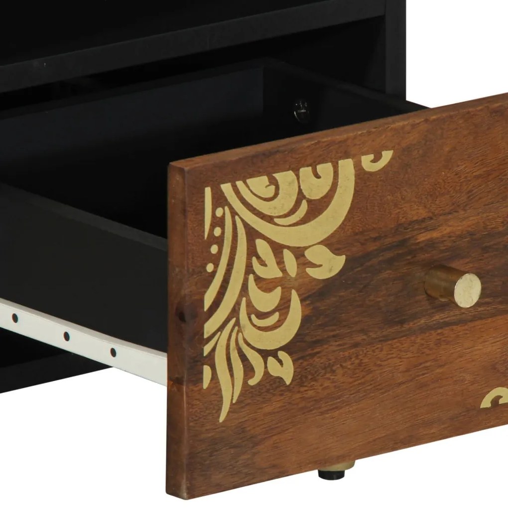 TV Szekrény 70x33x46 cm Tömör Mangófából