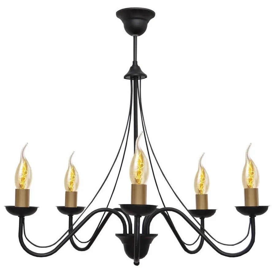 Csillár zsinóron MALBO III 5xE14/60W/230V