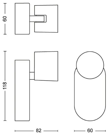 Philips - LED Dimmelhető fali spotlámpa STAR LED/4,5W/230V