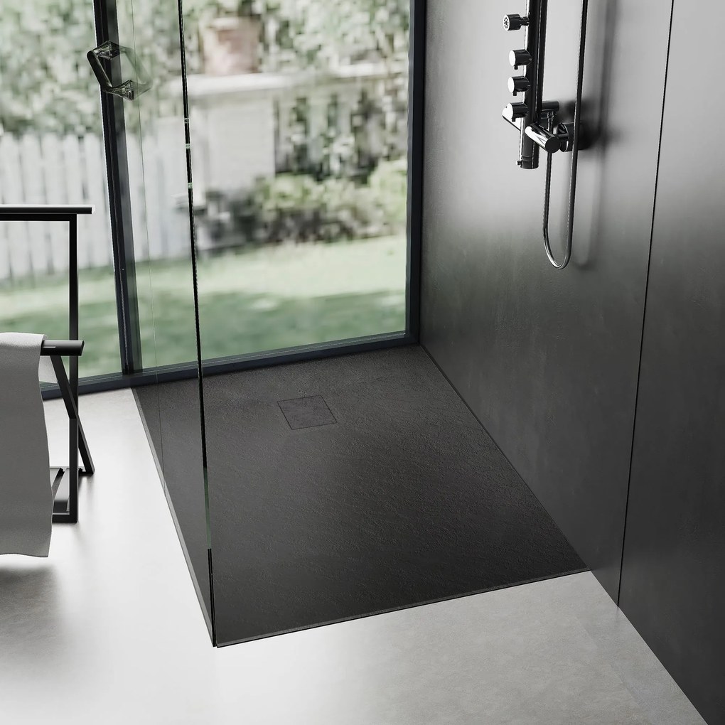 Zuhanytálca Magnum Black 100x80