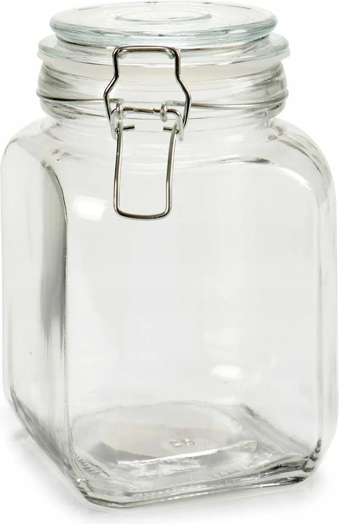 Befőttesüveg Fedéllel 1,2 l nagy, zárható üveg konyhai tartály