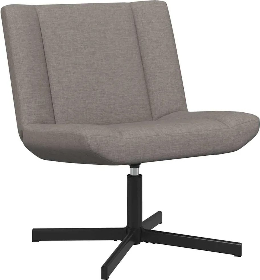 vidaXL Forgószék Tópszínű 63 x 75 x 76 cm szövet