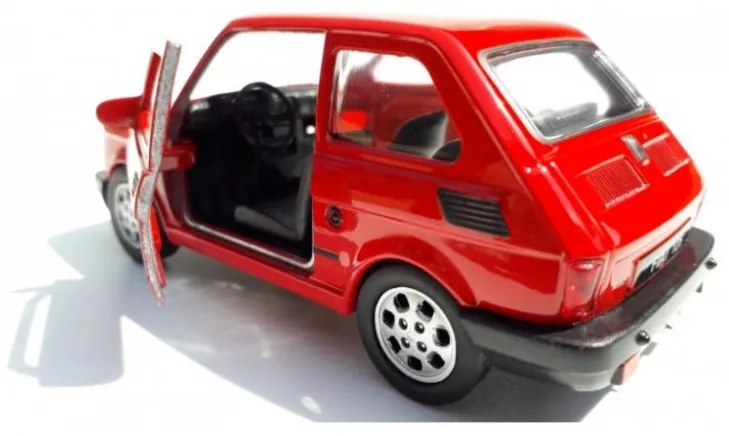 1:30 Polski Fiat 126 Fém Makett Autó Játék Modell