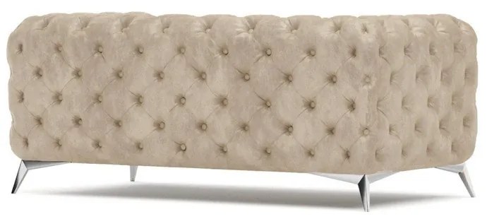 Bézs bársony kanapé 185 cm Chelsea – Ropez