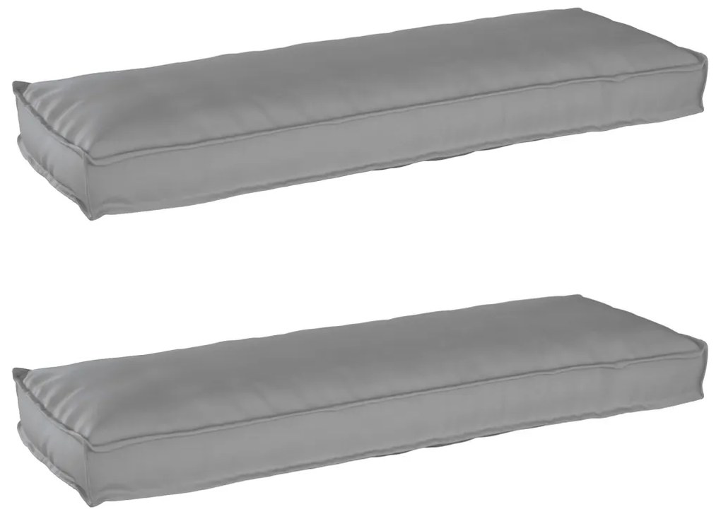 Raklap párna készlet 2 pcs Szürke 120 x 40 x 8 cm Oxford szövet