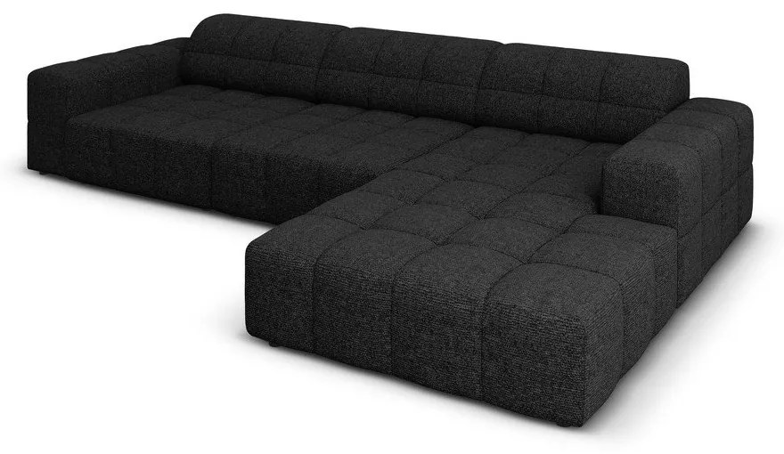 Antracitszürke sarokkanapé (jobb oldali) Chicago – Cosmopolitan Design