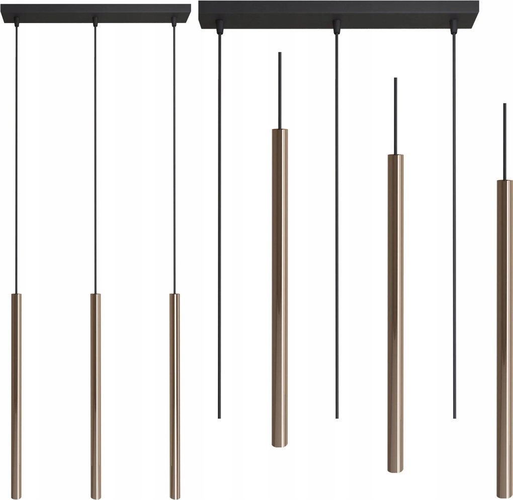 Függőlámpa Modi III 3xg9 Arany Cerlux 105 cm hosszú Állítható Túlnyúlás