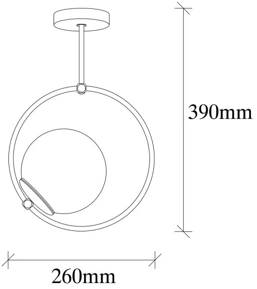 Csillár DOLUNAY 1xE27/40W/230V