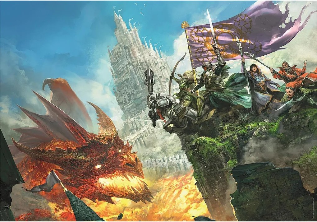 Dungeons & Dragons Fire 500 db-os Cube puzzle Clementoni