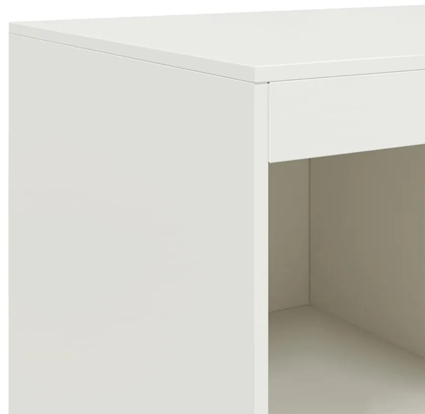 fehér acél magasszekrény 67x39x95 cm