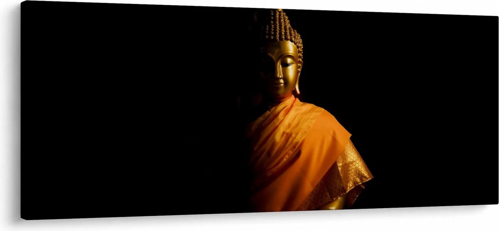 Kép - Arany Buddha szobor (120x50 cm)