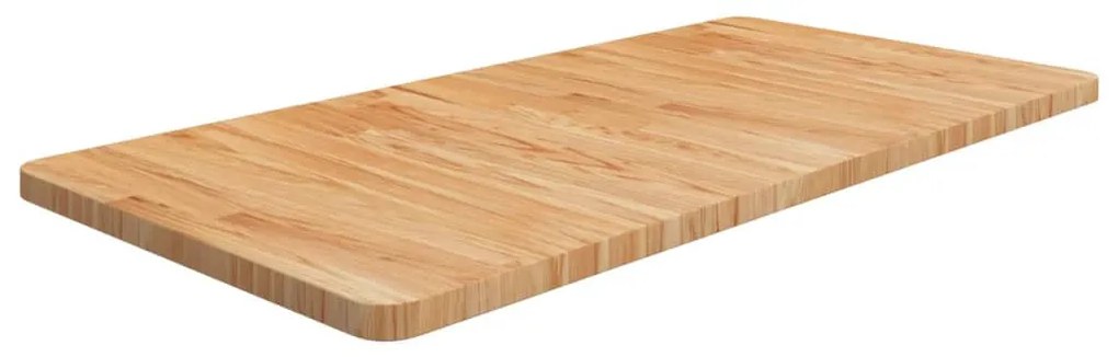 világosbarna kezelt tömör fa fürdőszobai pult 100x50x2,5 cm