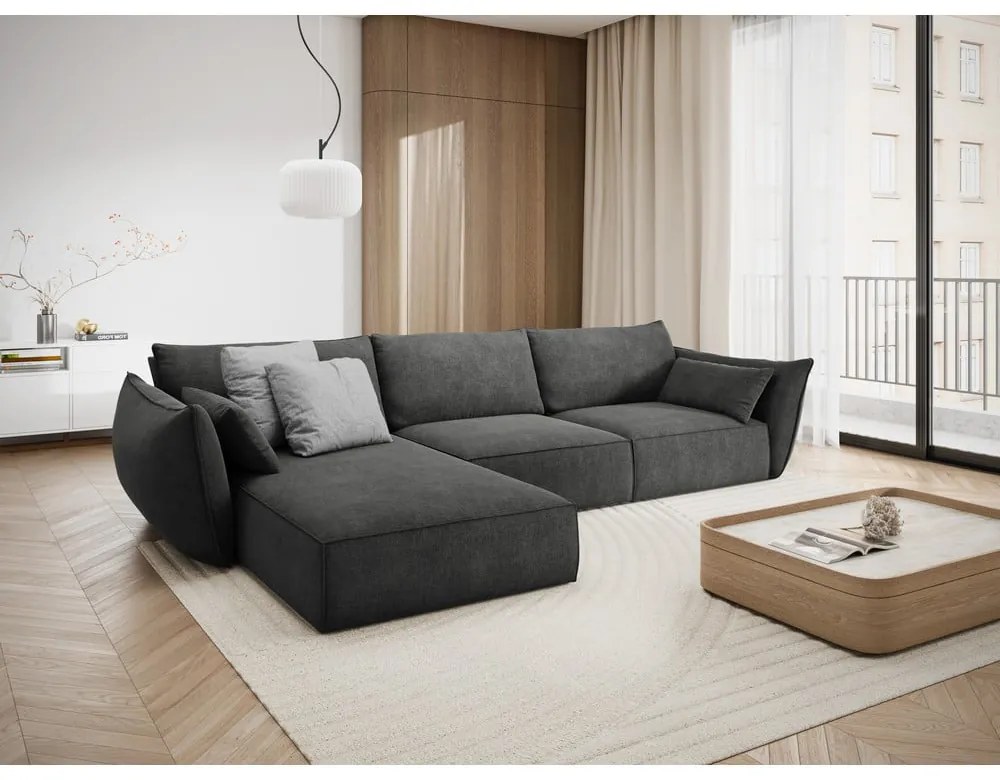 Szürke sarokkanapé (bal oldali) Vanda – Mazzini Sofas