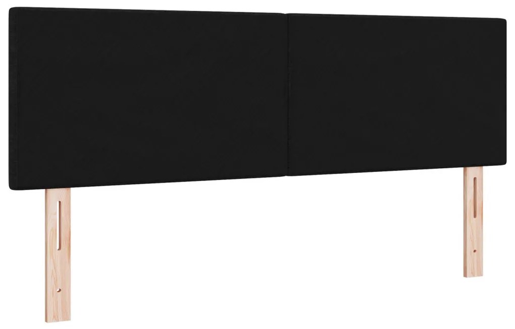 Fejtámla Gombos Rásegítős Fekete 140 cm Textil