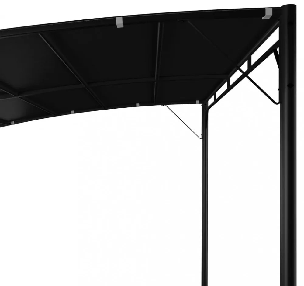 antracitszürke kerti napellenző 3 x 3 x 2,55 m