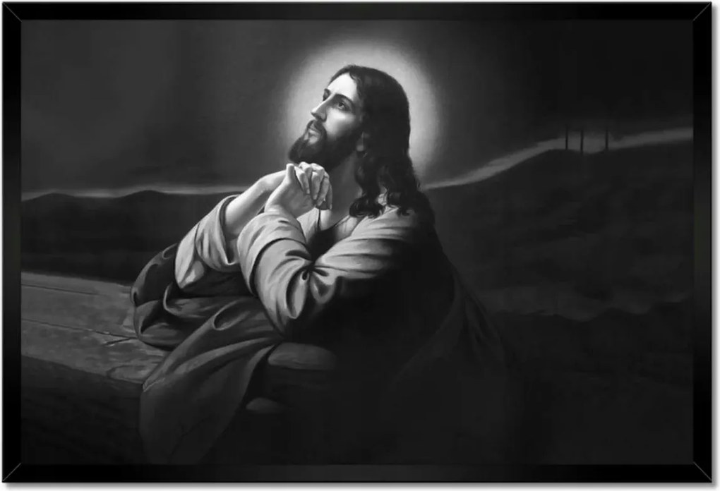 Poszterek keretben 60x40 Jézus imája a kertben