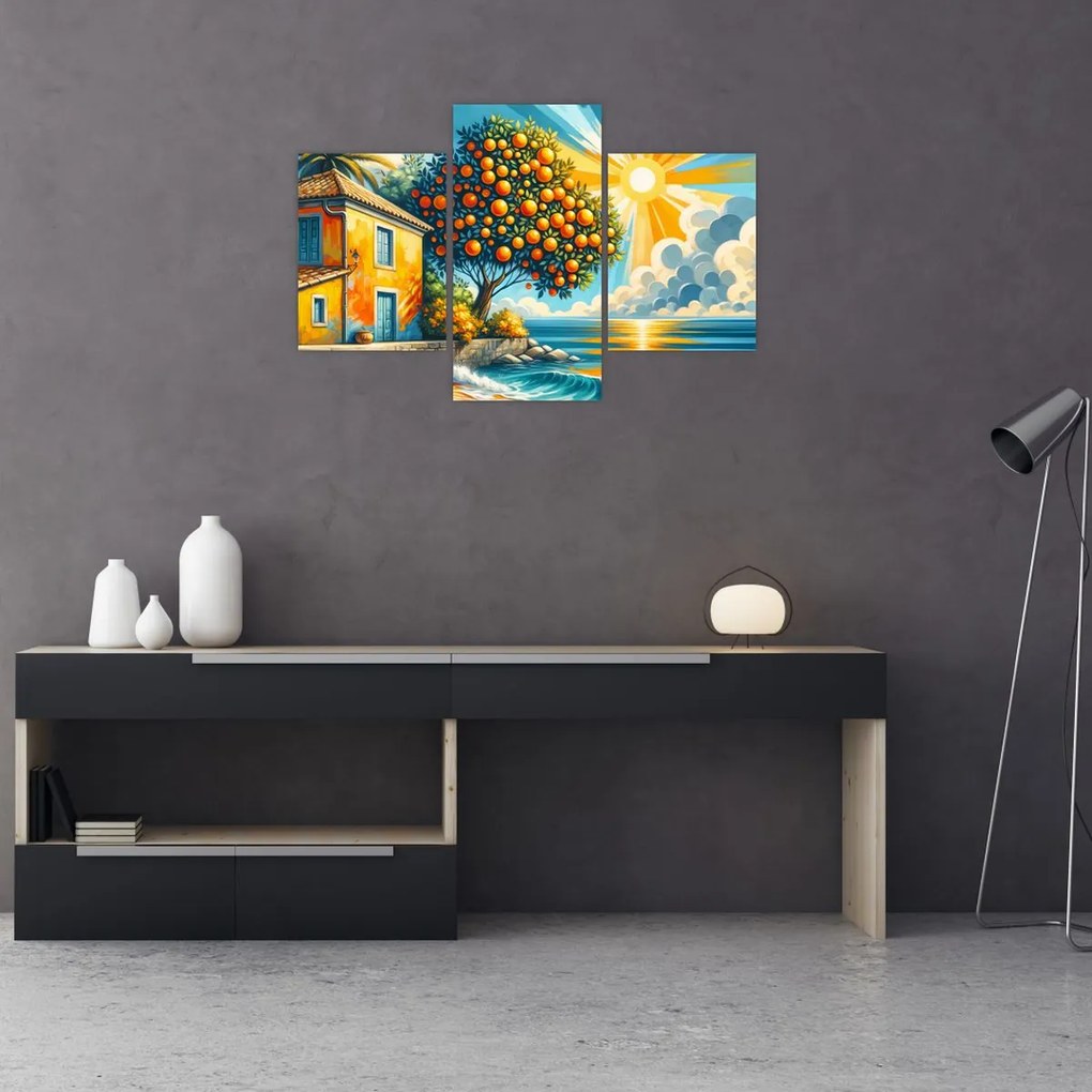 Kép - Ház narancsokkal I. (90x60 cm)