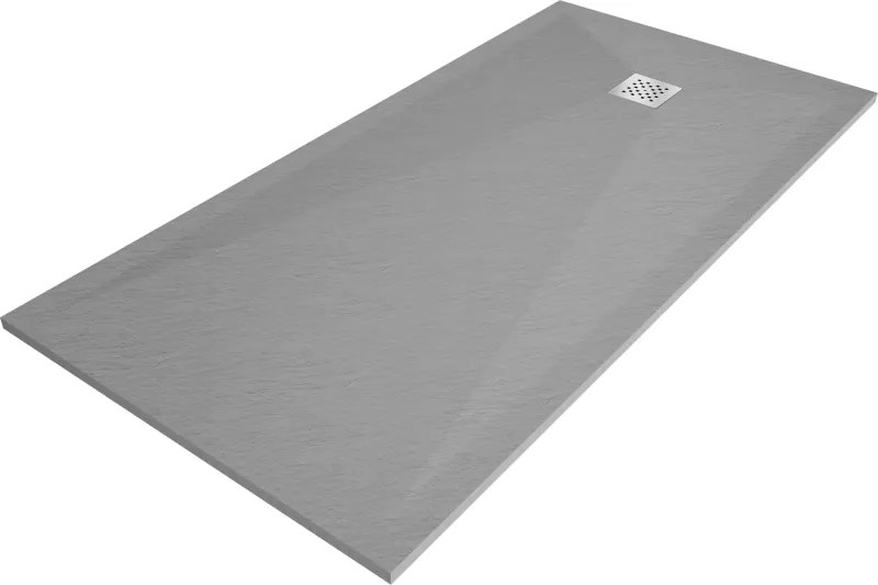 Mexen Stone+ 200 x 90 cm-es négyszögletes kompozit zuhanytálca, szürke-beton - 44619020