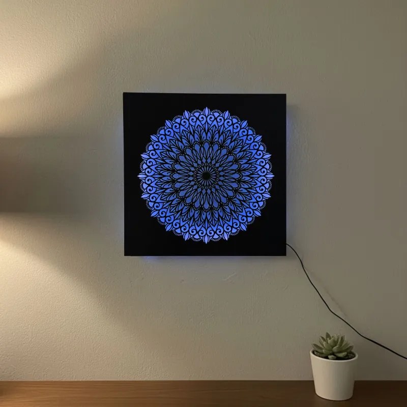 LED-es fa festmény Mandala – háttérvilágítású mandala | BAKE
