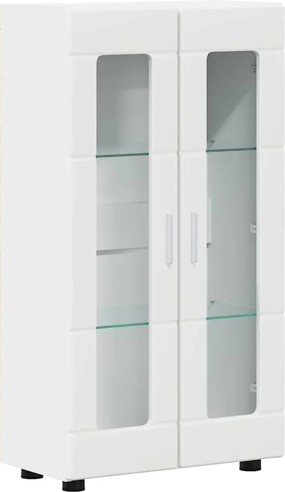 vidaXL Széf polcokkal ajtóval FLORIN Fehér 55,5 x 29 x 103 cm Faanyag