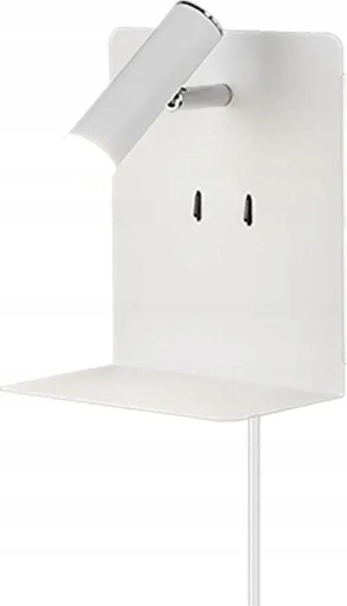 Fali lámpa polccal Element fehér Trio