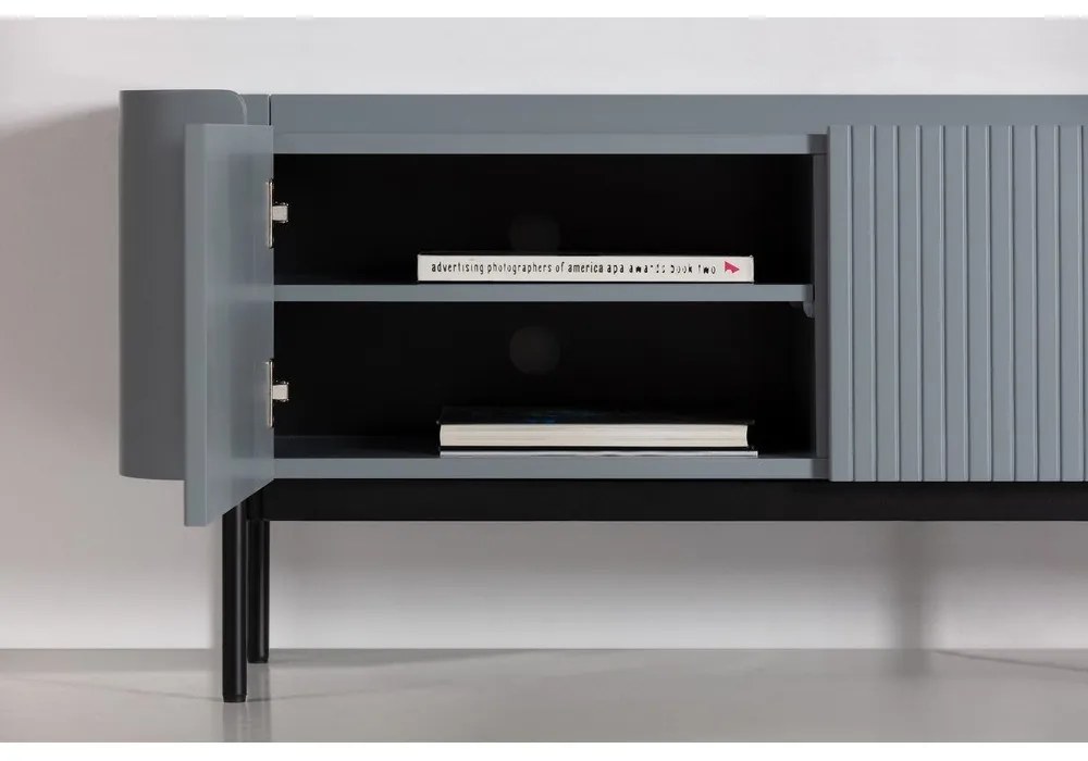 Szürkéskék TV-állvány 180x55x40 cm Willa – MOME